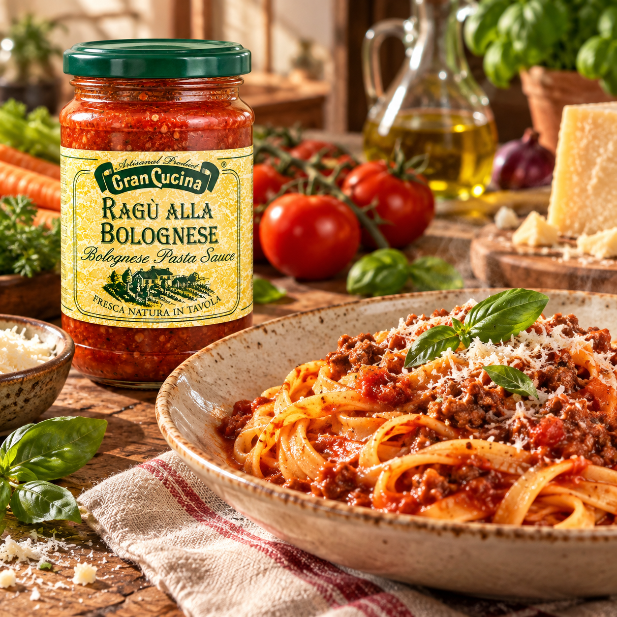 Itališkas BOLOGNESE makaronų padažas 180g 1