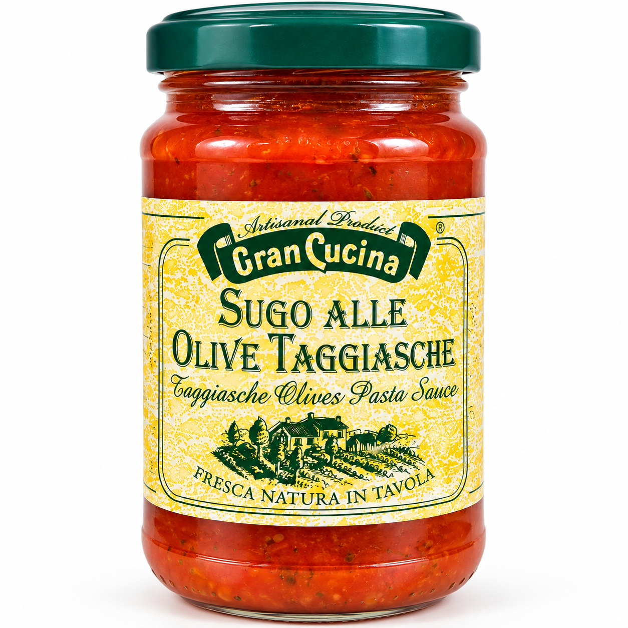 Itališkas makaronų padažas su Taggiasche alyvuogėmis 180g