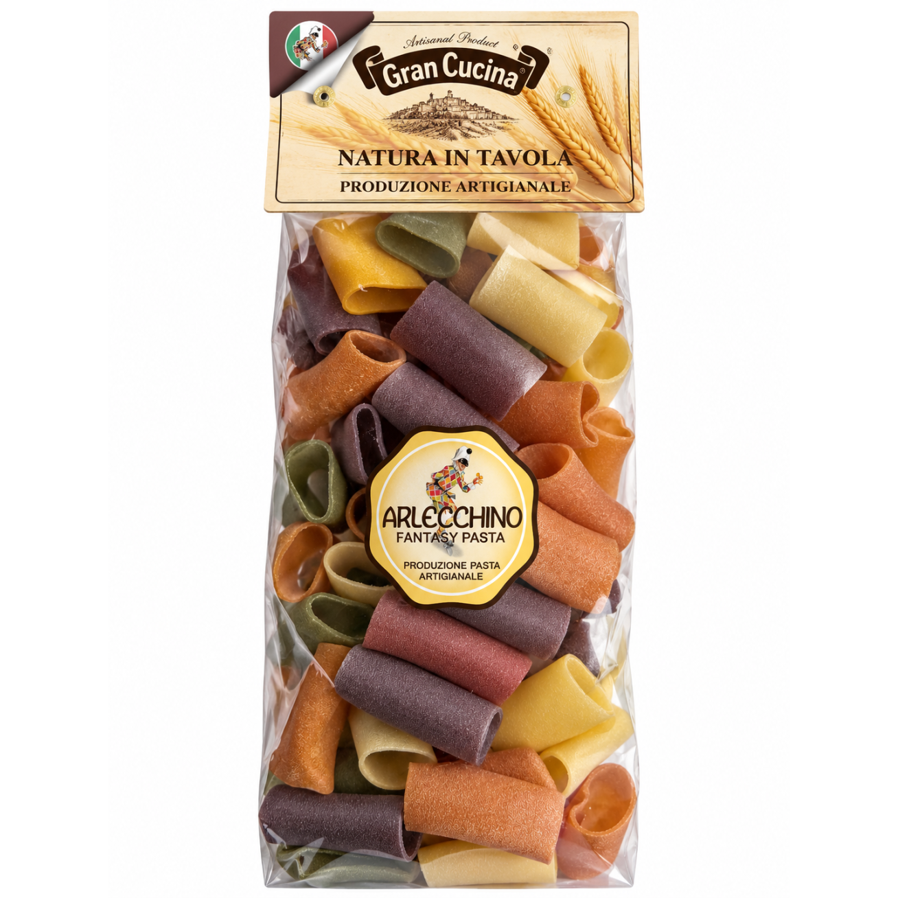 Itališki makaronai PACCHERI ARLECCHINO 500g