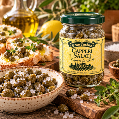Itališki kaparėliai su druska 120g