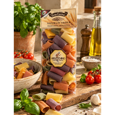 Itališki makaronai PACCHERI ARLECCHINO 500g