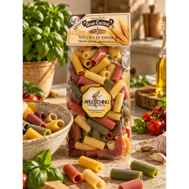 Itališki makaronai RIGATONI ARLECHINO 500g