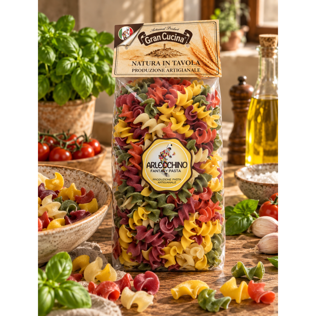 Itališki makaronai ELICHE ARLECCHINO 500g 1 Itališki makaronai ELICHE ARLECCHINO 500g 1