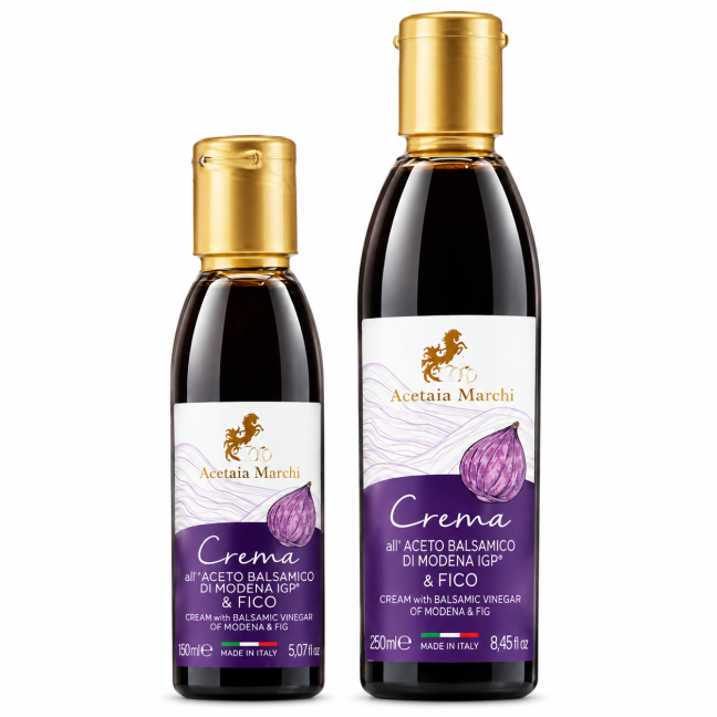Modenos figų balzaminis kremas IGP 250ml Modenos figų balzaminis kremas IGP 250ml